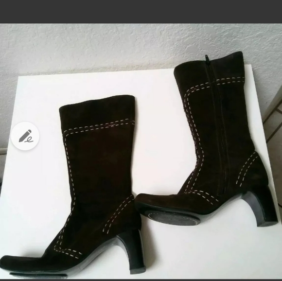 🎉SOLD🎉 Fornarina Suede Mid-Calf Boots - Picture 2 of 8